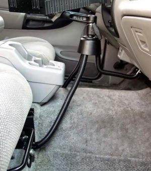 RAM Pod™ III Vehicle Mount with Single Pivot Swing Arm & Universal Tough-Tray™ Laptop Holder