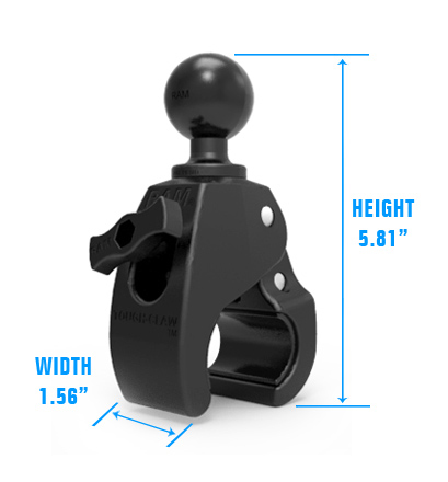 RAM Tough-Claw Medium Clamp Ball Base - RAP-404U - Image 2