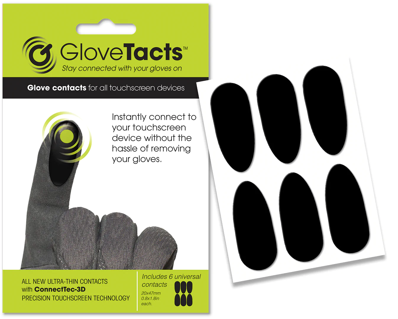 GloveTacts touch screen glove tips